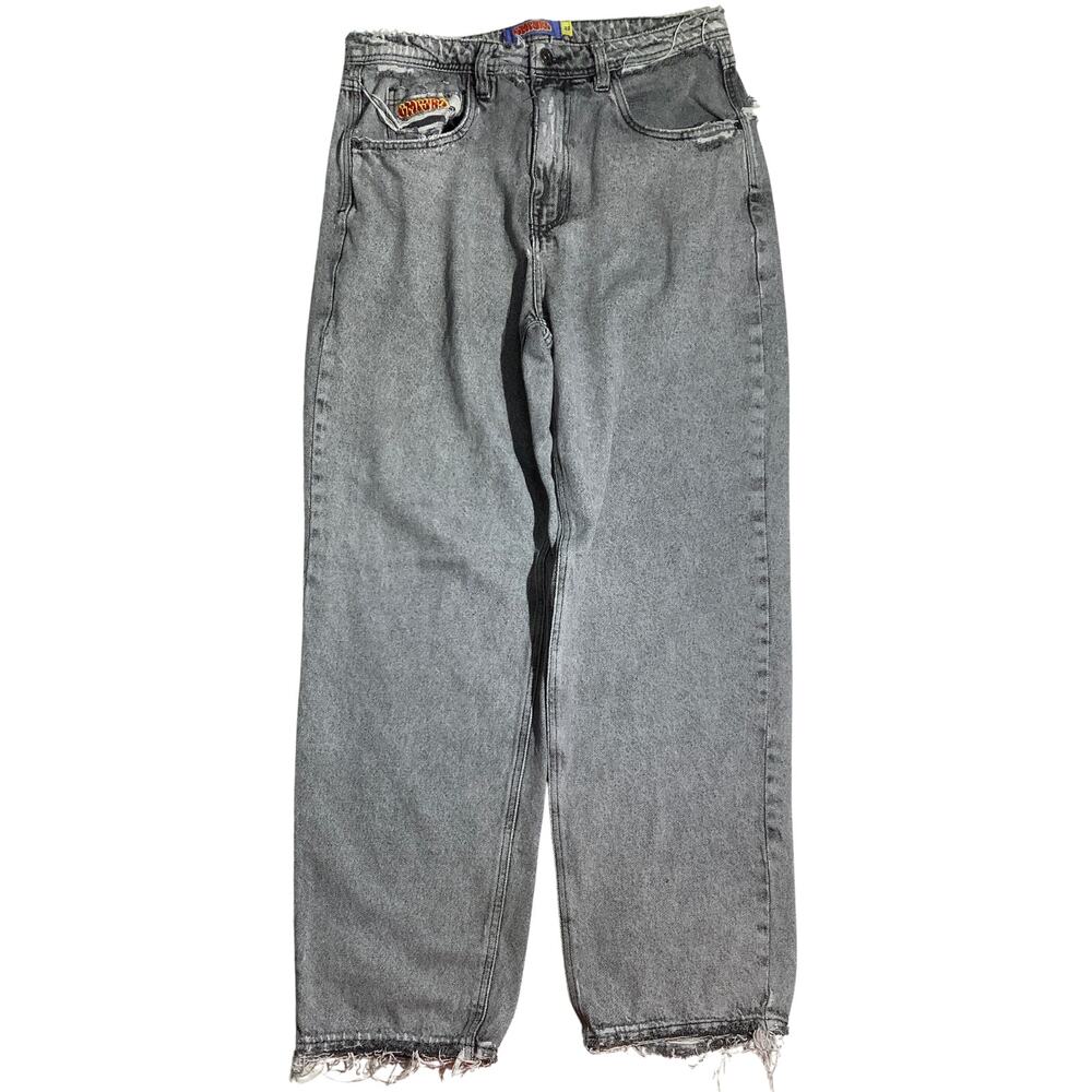 Empyre Light Gray Baggy Denim Jeans Mens Size 32 — Streetwear, Skater, Relaxed